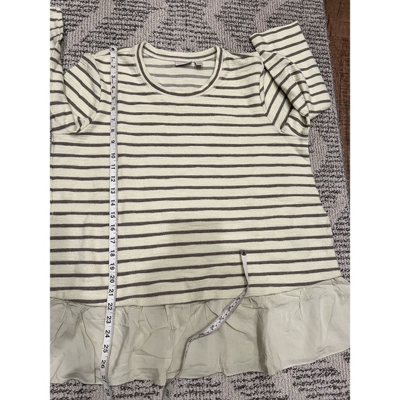 LOGO by Lori Goldstein  Stripped Yellow Blouse - Picture 10 of 11